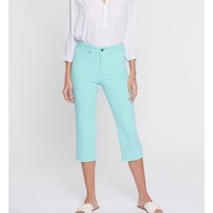 NYDJ Mint cabana Capri jeans